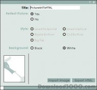 Picture Art to HTML screenshot
